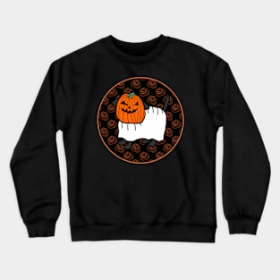 Halloween Horror Dog Dark Round Crewneck Sweatshirt